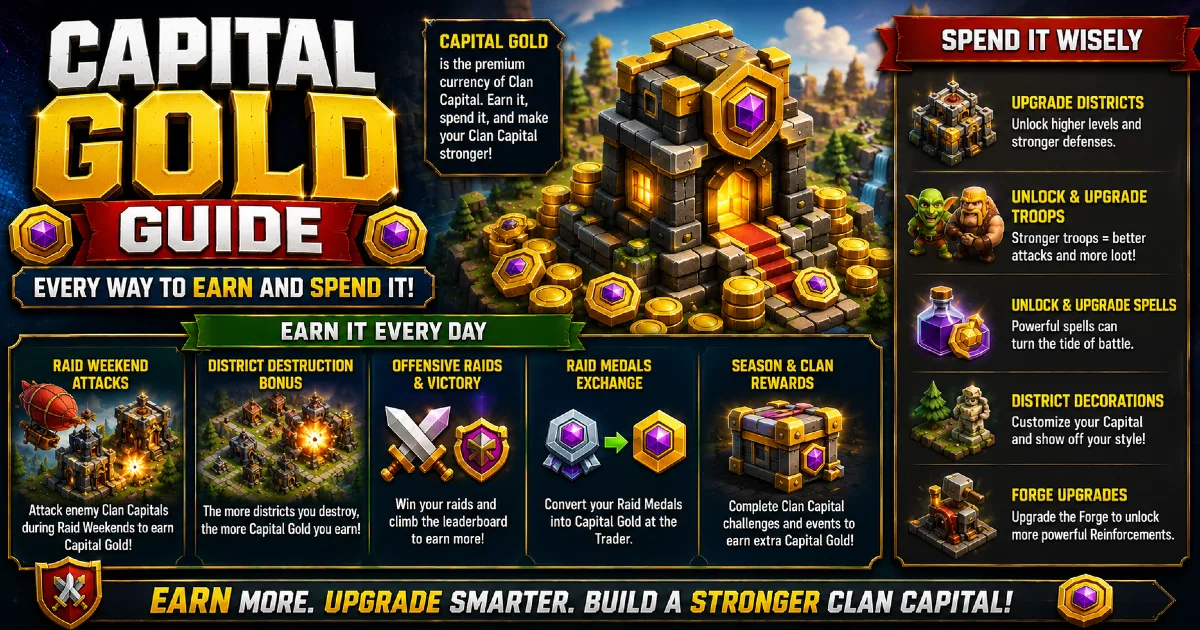 Capital Gold Guide: Every Way to Earn and Spend It