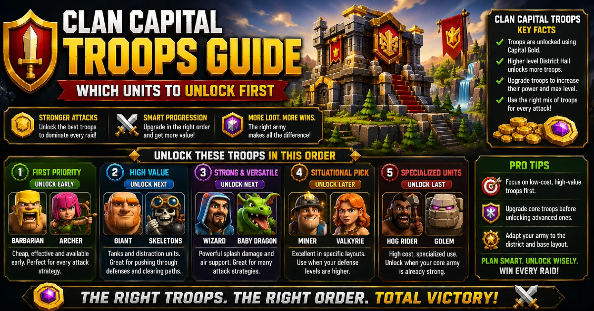 Clan Capital Troops Guide: Which Units to Unlock First