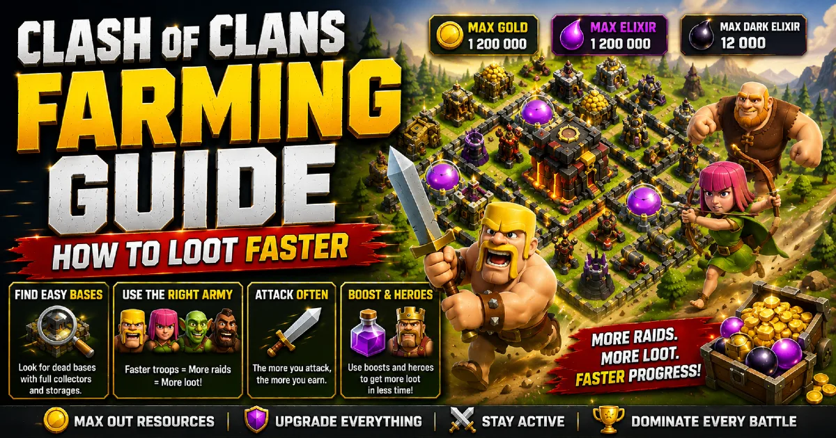 Clash of Clans Farming Guide: How to Loot Faster