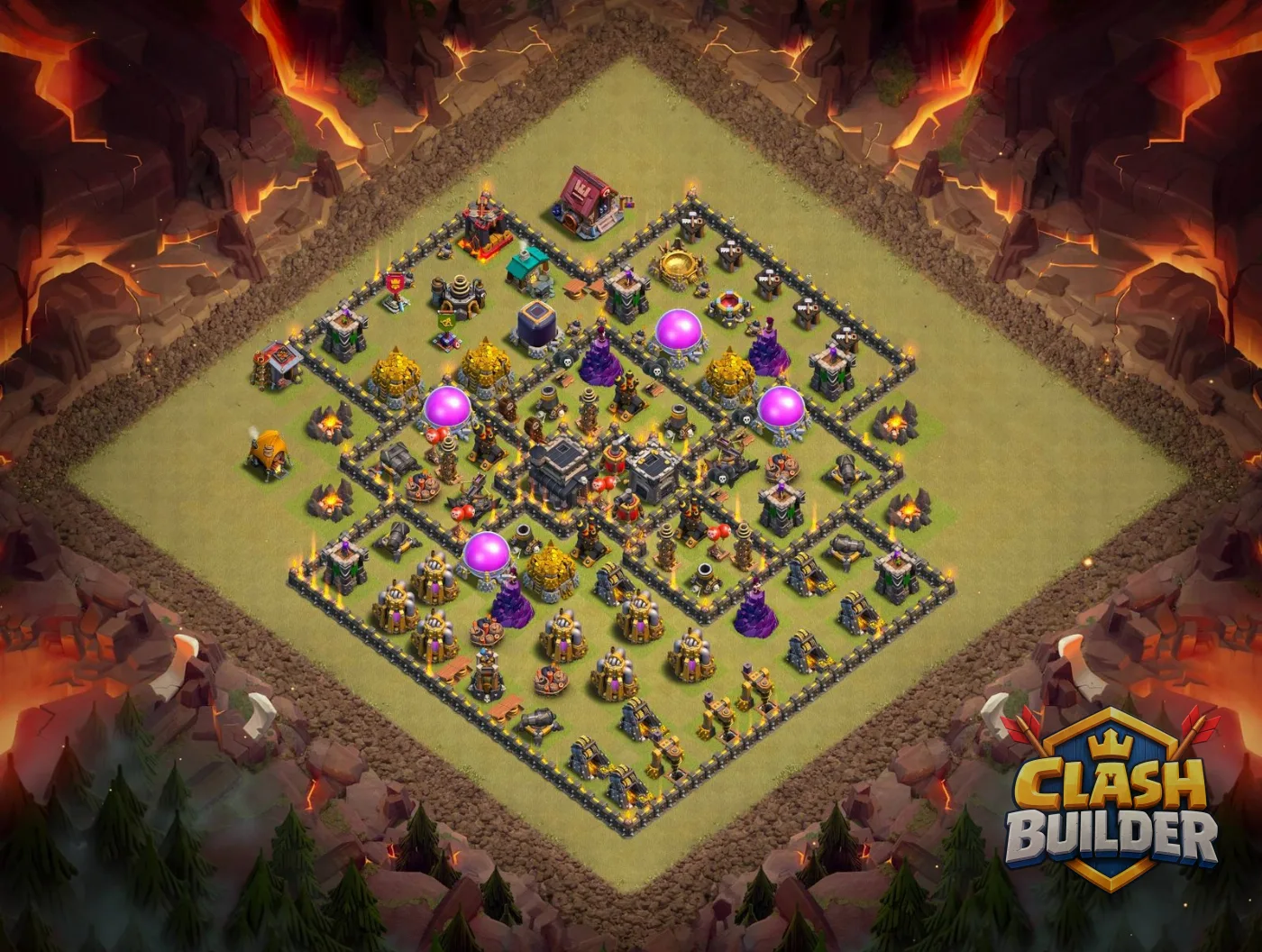 Top TH9 Anti 3 Star War Base Copy Link