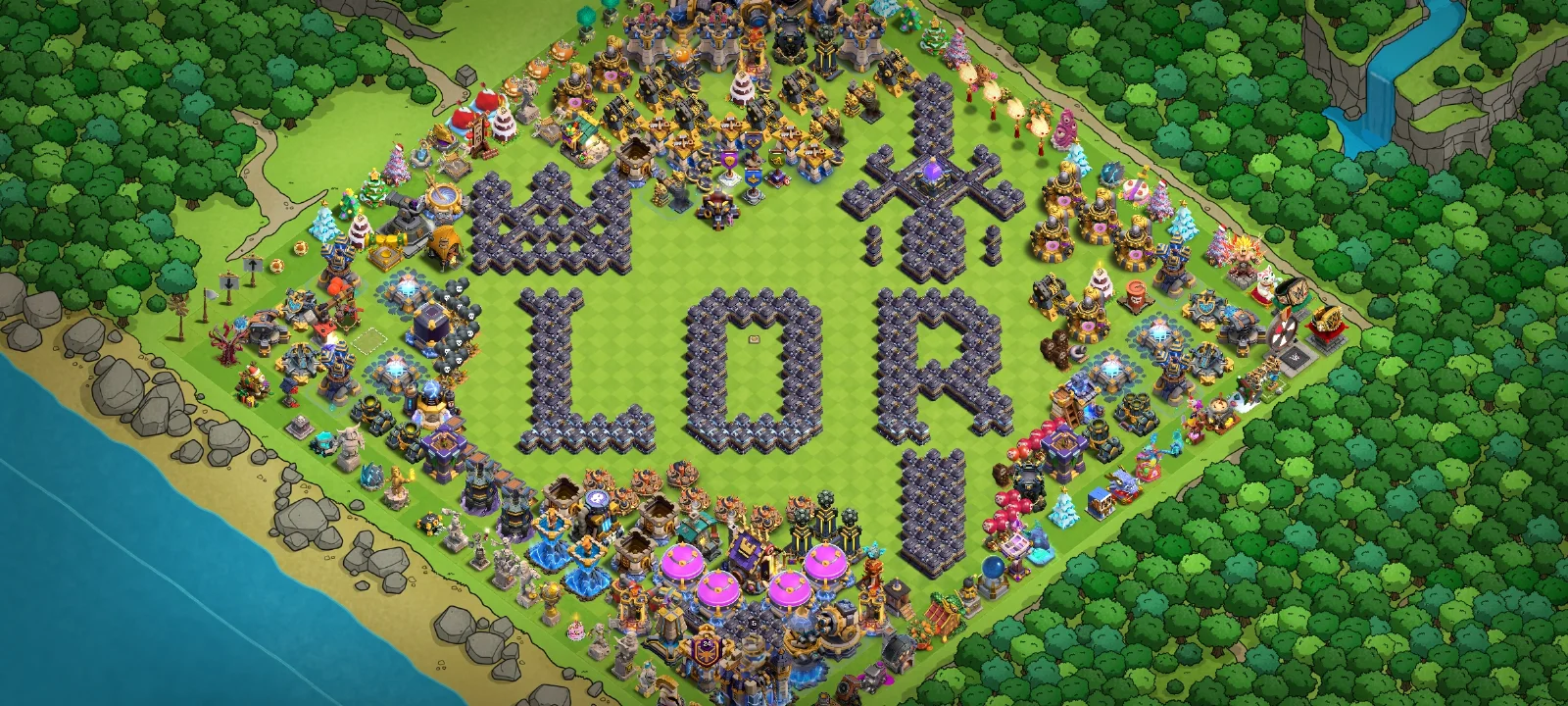 town hall 18 art base - LOR
