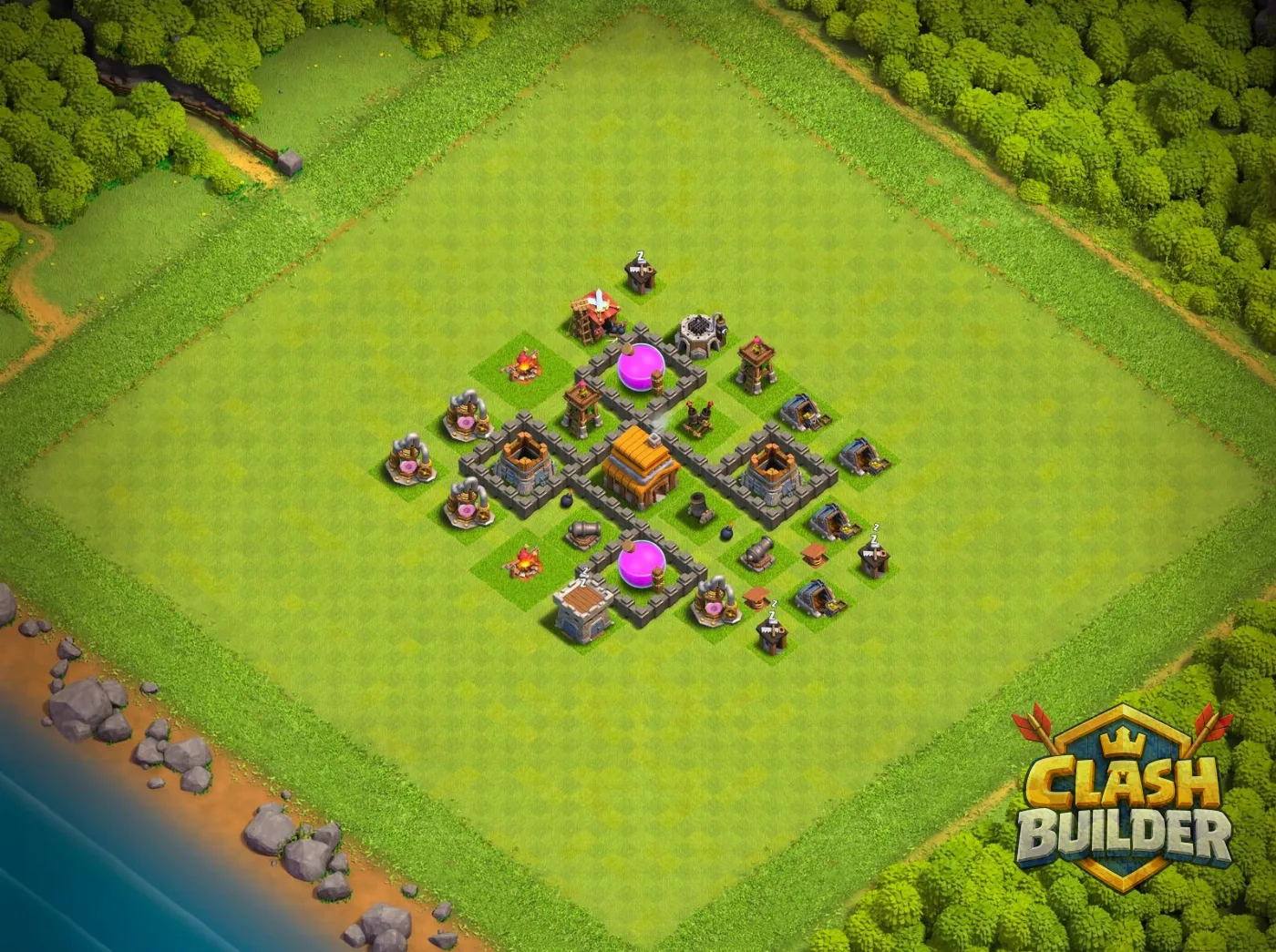 Town Hall 4 Farming Base #04